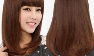 齐刘海直发发型 齐刘海直发发型